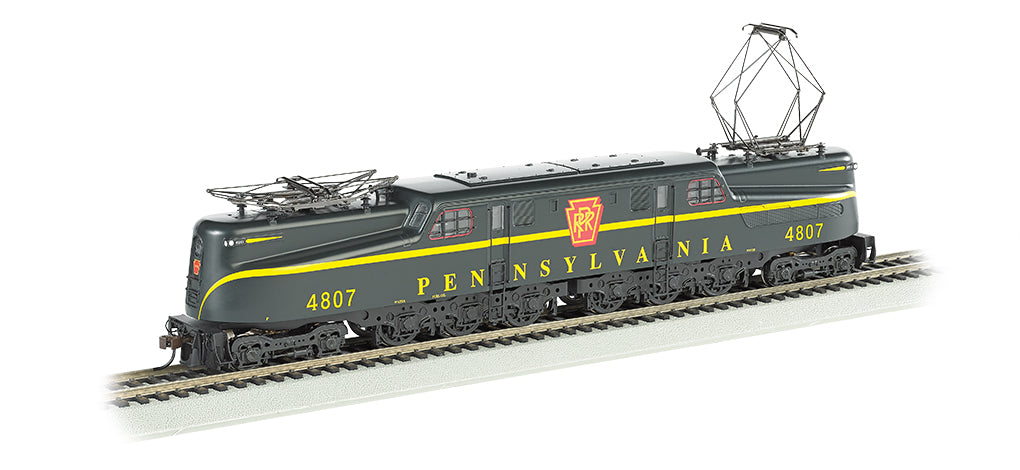 Bachmann 65301 HO PRR GG-1 1-Stripe Green Electric Locomotive #4807 w/DCC/Sound