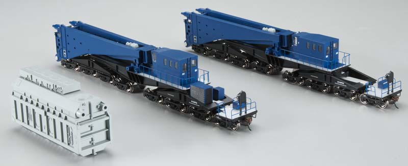Bachmann 80501 HO Spectrum Blue & Blck 380-Ton 16-Truck Schnabel Transformer Car