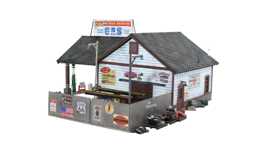 Woodland Scenics BR4935 N Built-&-Ready Ethyl's Gas & Service Building