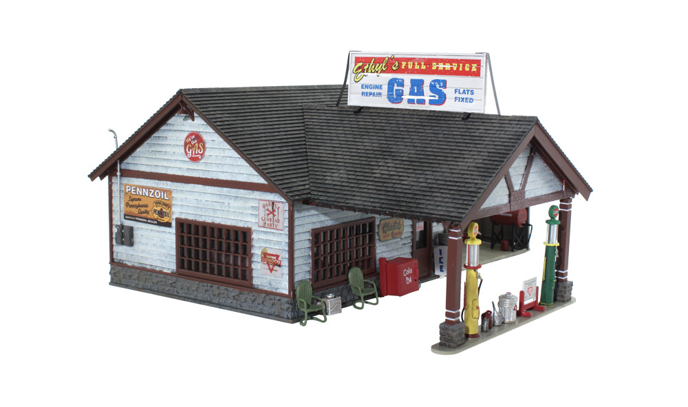 Woodland Scenics BR4935 N Built-&-Ready Ethyl's Gas & Service Building