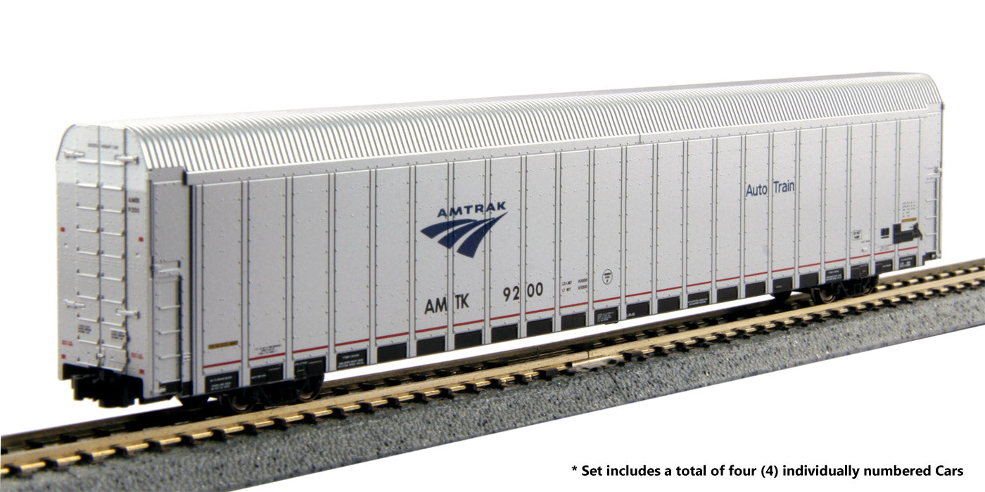Kato 106-5501 N Amtrak Autorack #1 (Pack of 4) – Trainz