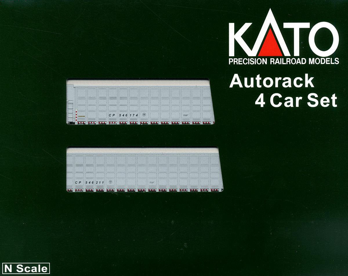 Kato 106-5504 N Scale Canadian Pacific Autorack 4-Car Set