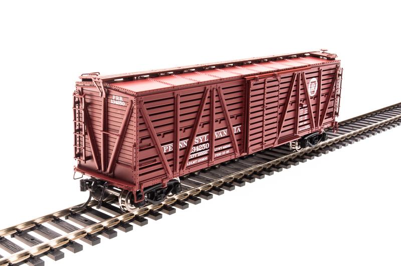 Broadway Limited 2526 HO Pennsylvania Railroad K7 Stock Car with Cattle Sound