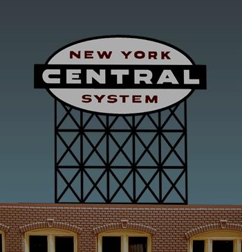 Miller Engineering 4581 HO/O New York Central Railroad Animated Billboard