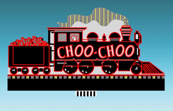 Miller Engineering 881601 HO/O Chattanooga Choo Choo Animated Billboard Large