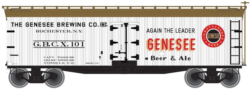 Atlas 3001521 O 40' Wood Reefer, Genesee Brewing Company – Trainz