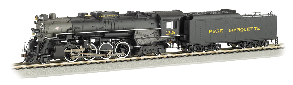 Bachmann 52403 HO Pere Marquette 2-8-4 Berkshire & Tender w/Sound & DCC #1225