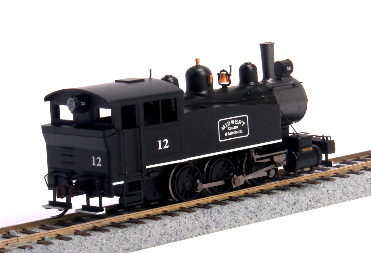Bachmann 52103 HO Midwest Porter 0-6-0T Side Tank Steam Locomotive w/DCC #12