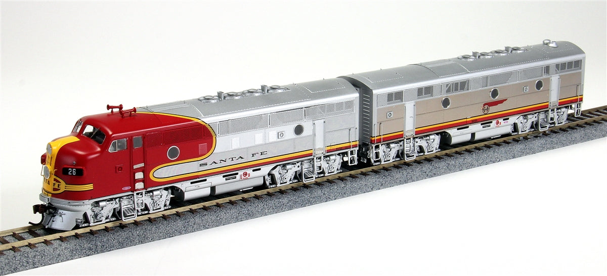 Athearn G22534 HO Santa Fe F3 A/B Passenger #26C/#26B