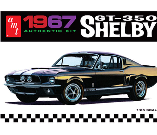 AMT 834 1:25 1967 Shelby GT350 Car (Black) Model Car Kit