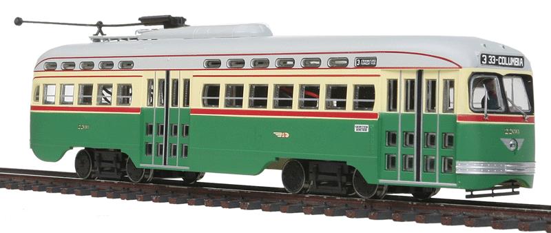 Bowser 12671 HO R-T-R All-Electric DCC Ready PCC Streetcar Philadelphia #2200