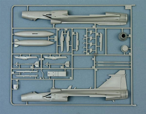 Italeri 2638 1:48 JAS 39A Gripen Swedish AF Modern Fighter Bomber Plane Kit