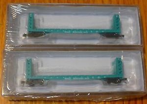 Walthers 932-28224 N Great Northern GSC Flat Car with Bulkhead ends 60406, 60420