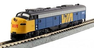 Kato 176-5344 N VIA E8A Rail Powered Diesel Locomotive #1800