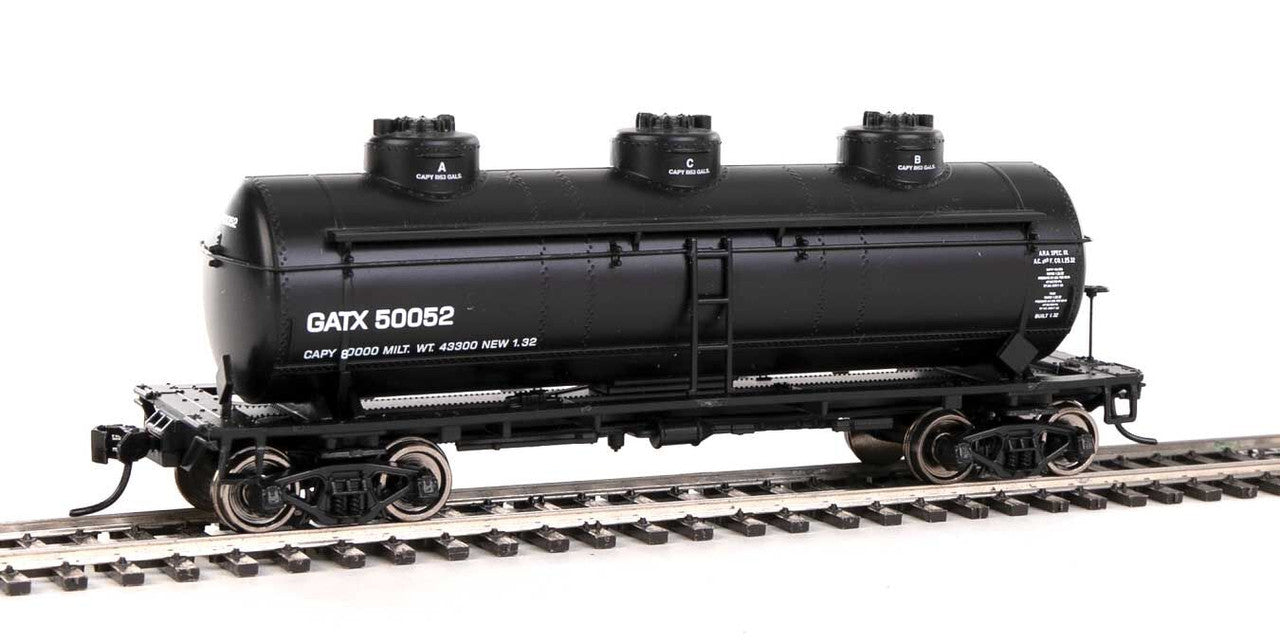 Walthers 910-1133 HO GATX Ready to Run 36' 3-Dome Tank Car #50052