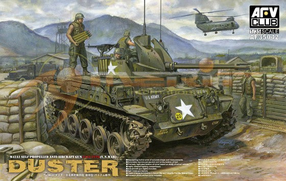 AFV Club AF35042 1:35 M42A1 Duster Late Military Tank Model Kit