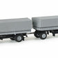 Herpa 153393 1:87 Buessing 8M Truck Fehrenktr Tractor Double Trailer Truck