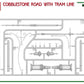 MiniArt 36065 1:35 Cobblestone Road with Tram Line Plastic Model Kit