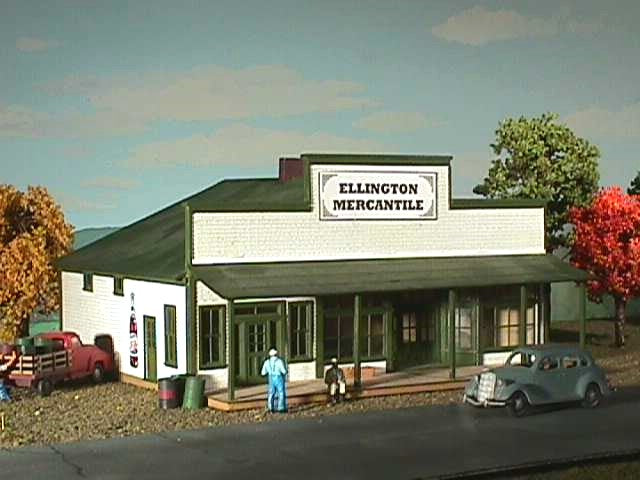 American Model Builders 135 HO Ellington Mercantile Laser Art Kit