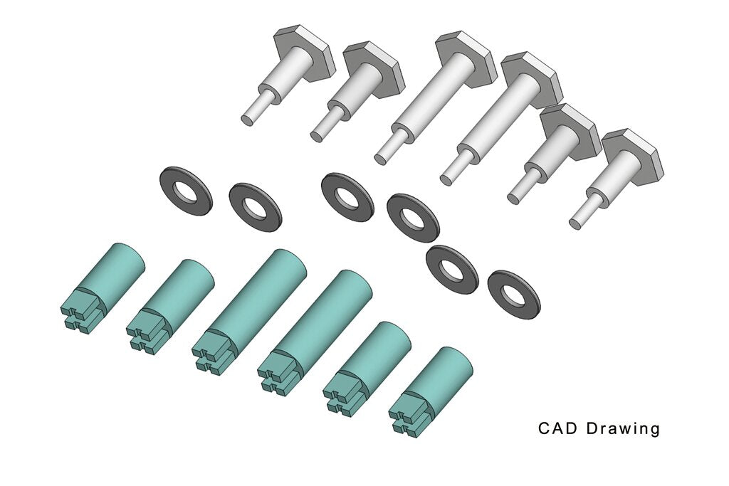 Piko 36091 G 45mm Mogul Wheels Crankpins (Set of 6)