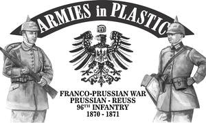 Armies in Plastic 5568 1:32 1870-1871 Prussian Reuss 96th Infantry Figures