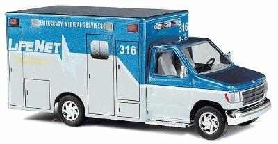 Busch 41820 1:87 Life Net EMS Ford E-350 Truck #316