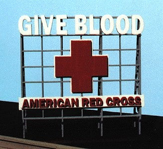 Blair Line 1519 Z, N, HO American Red Cross Laser Cut Billboard Kit