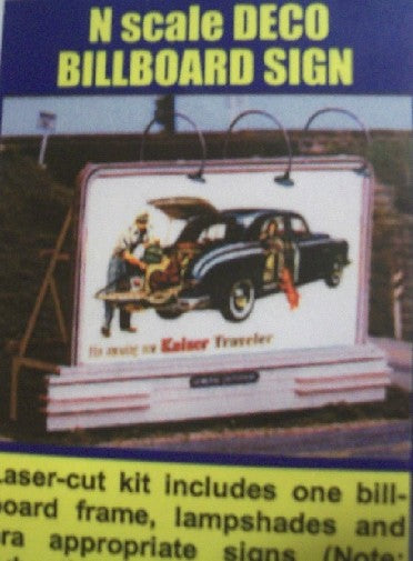 Blair Line 1429 N Deco Billboard Kit w/4 Different Signs