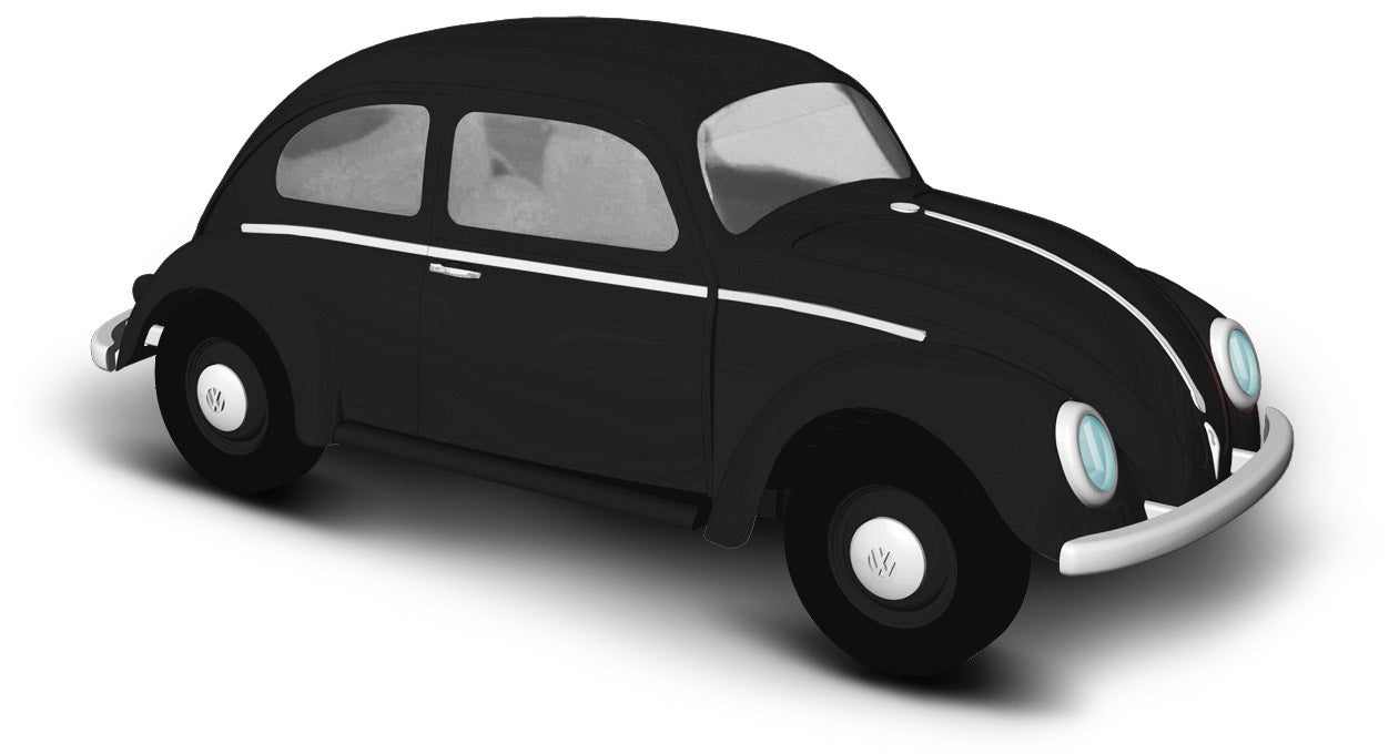 Busch 52902 HO Black VW Beetle with Pretzel Window
