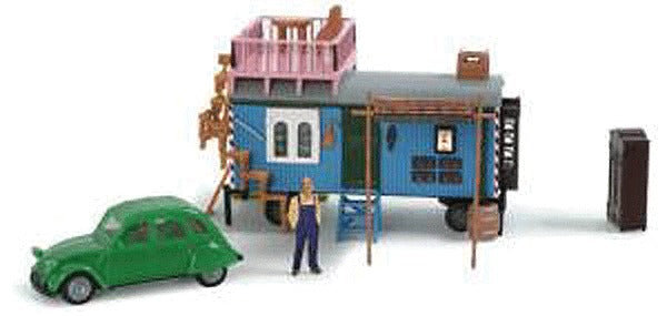 Herpa 152181 1:87 Ctrn 2 Crown Victoria w/Mbl Home Trailer