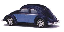 Busch 42748 1:87 Volkswagen Bug w/Light Blue doors