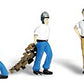 Woodland Scenics A1823 HO Scenic Accents Dock Workers Figures (Set of 6)