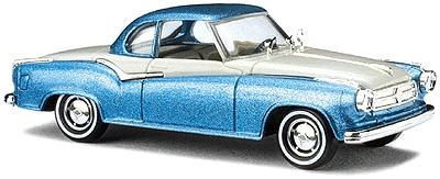 Busch 43101 HO Blue & White Borgward Isabella Coupe
