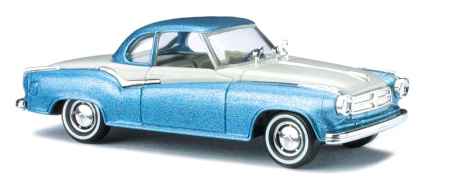 Busch 43101 HO Blue & White Borgward Isabella Coupe