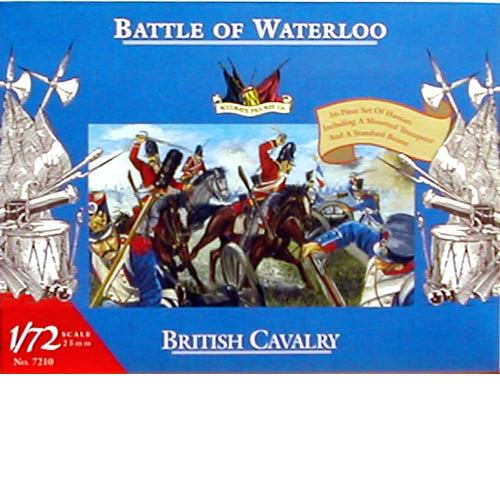 Accurate Figures 7210 1:72 Waterloo: British Cavalry (36) Set Figure Kit