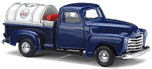 Busch 48214 HO Blue Navy Chevrolet Pick-Up W/ Silver Fuel Tanker Esso