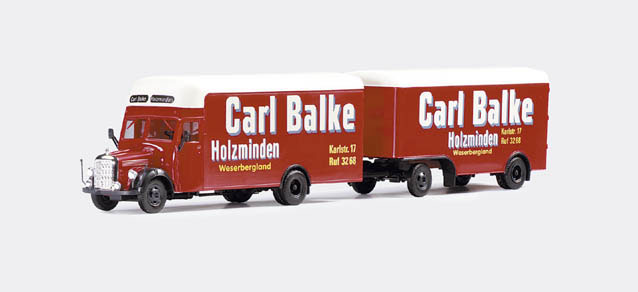 Herpa 143929 1:87 Mercedes L 311 Moving Carl Balke Vehicle Truck