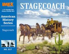 Imex 517 1:72 Stagecoach with Horses & Figures Set