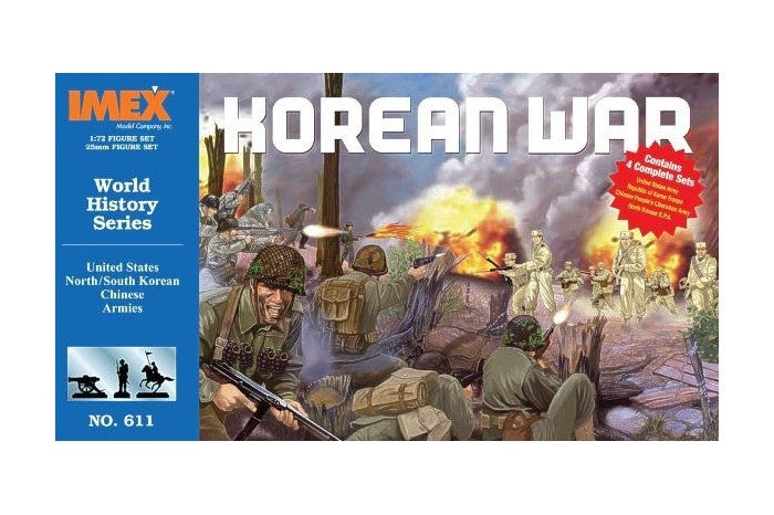 Imex 611 1:72 US North/South Korean & Chinese Army Korean War Figure Set