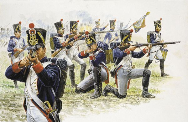 Italeri 6002 1:72 Napoleonic Wars Line Infantry 1811 Set Figure Kit