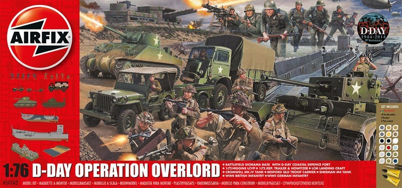 Airfix Products A50162 1:72 D-Day Operation Overlord Gift Set with Paint & Glue