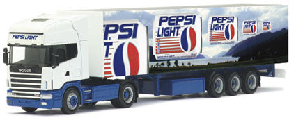 Herpa 186476 1:87 Scania 144 Tplne Pepsi Light