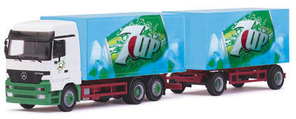 Herpa 186520 1:87 Mercedes-Benz Actros Long Haul Tractor Trailer 7up