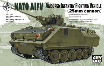 AFV Club AF35016 1:35 NATO Armored Infantryw/25mm Turret Military Vehicle Kit