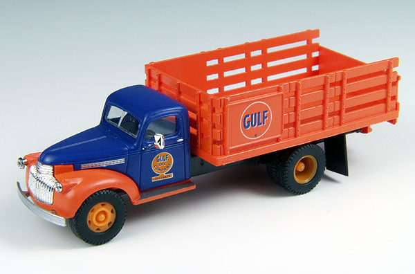 Classic Metal Works 30376 HO Mini Metals Gulf Oil '41-46 Chevy Stake Bed Truck