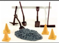 AHM 43922 American Heritage Models 1:48 Road Repair Set (10)