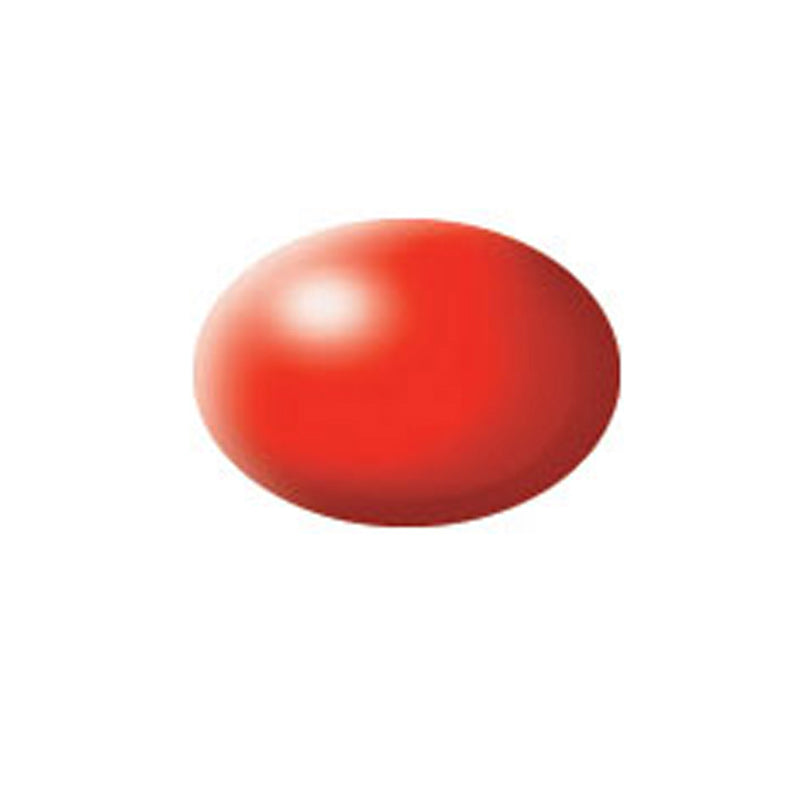 Revell 36332 Bright Red Semi-Matt Aqua Color Acrylic Paint - 18 ml. Can