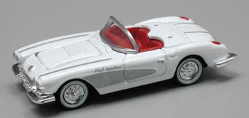 Classic Metal Works 30140 HO Mini Metals White 1958 Chevy Corvette Roadster Car