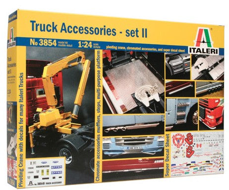 Italeri 3854 1:24 Truck Accessories Set II w/Pivoting Lifting Crane