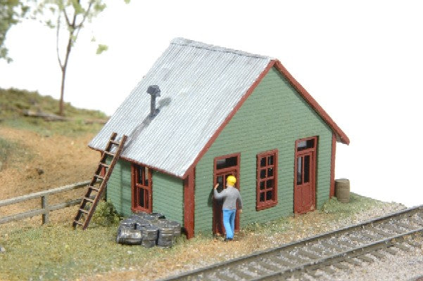 JL Innovative Design 450 N Scale East Junction Yard Office Wooden Kit